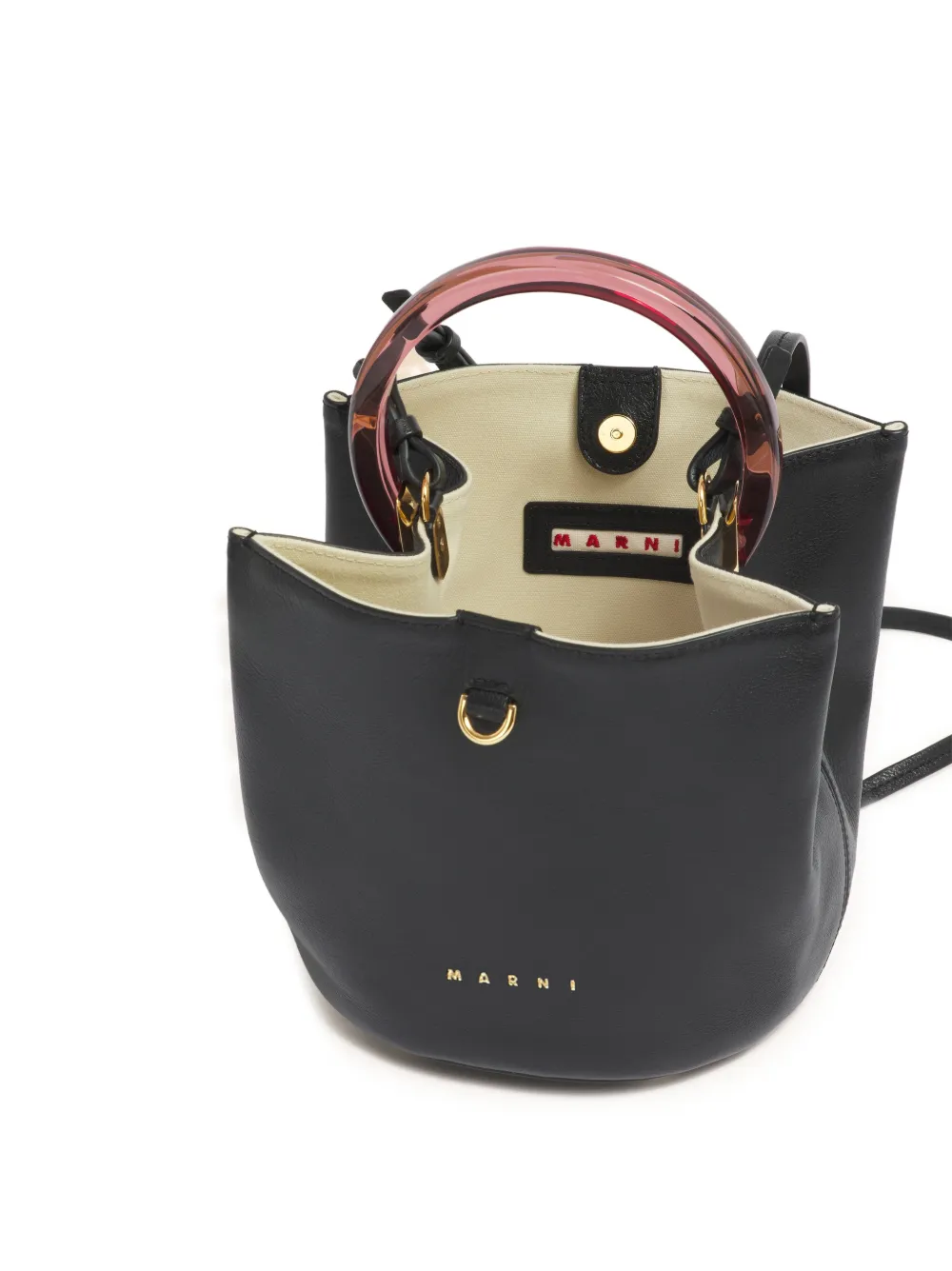 ring handle tote bag