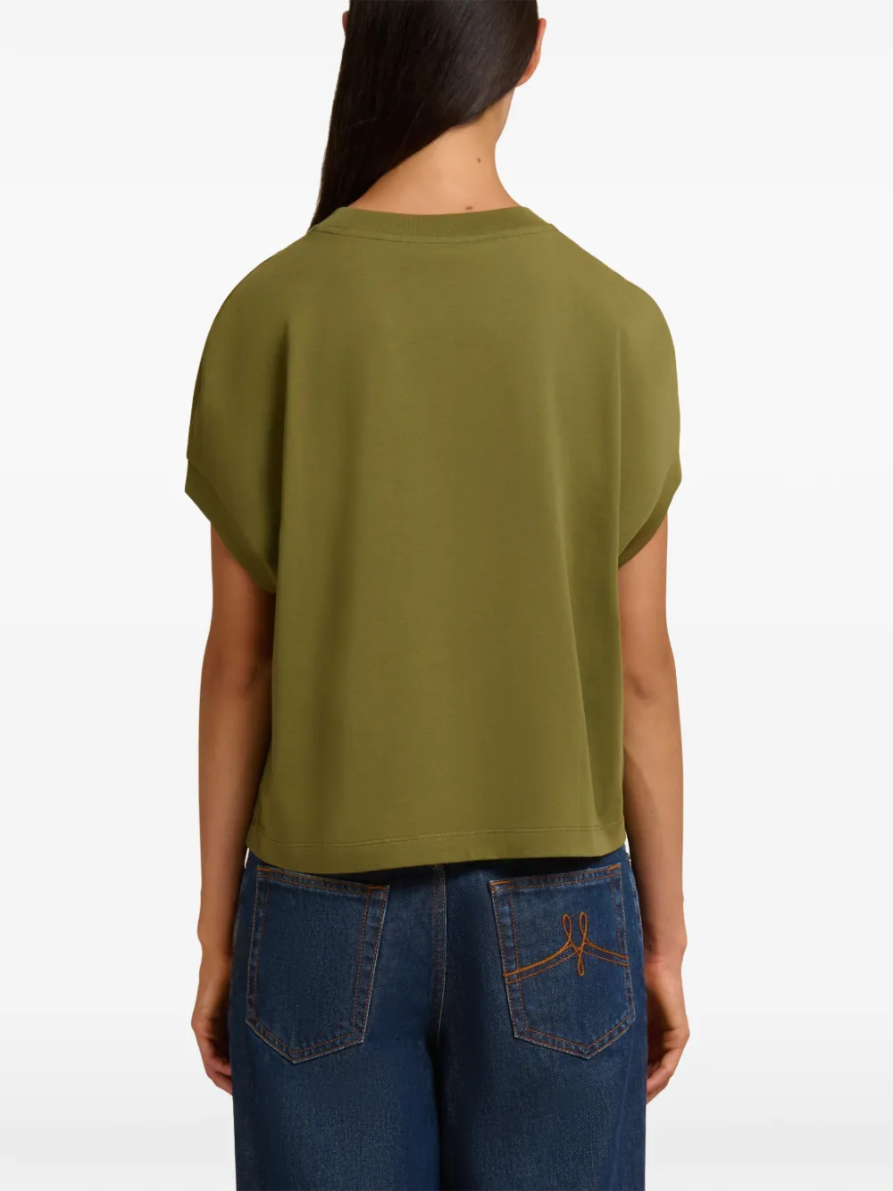 Marni T-shirt met logoprint Groen
