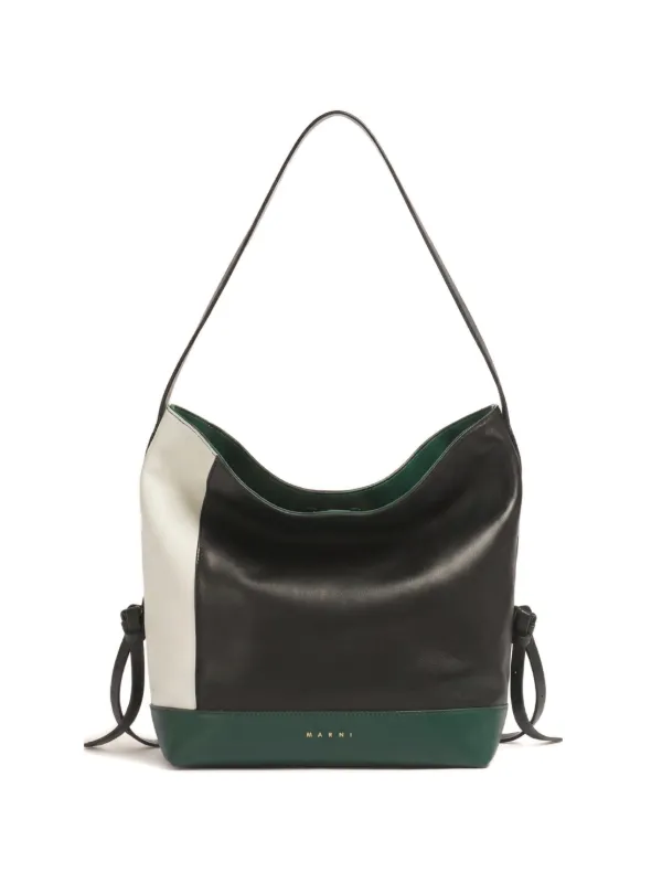 Marni Pod 2.0 レザーショルダーバッグ L | ブラック | FARFETCH JP