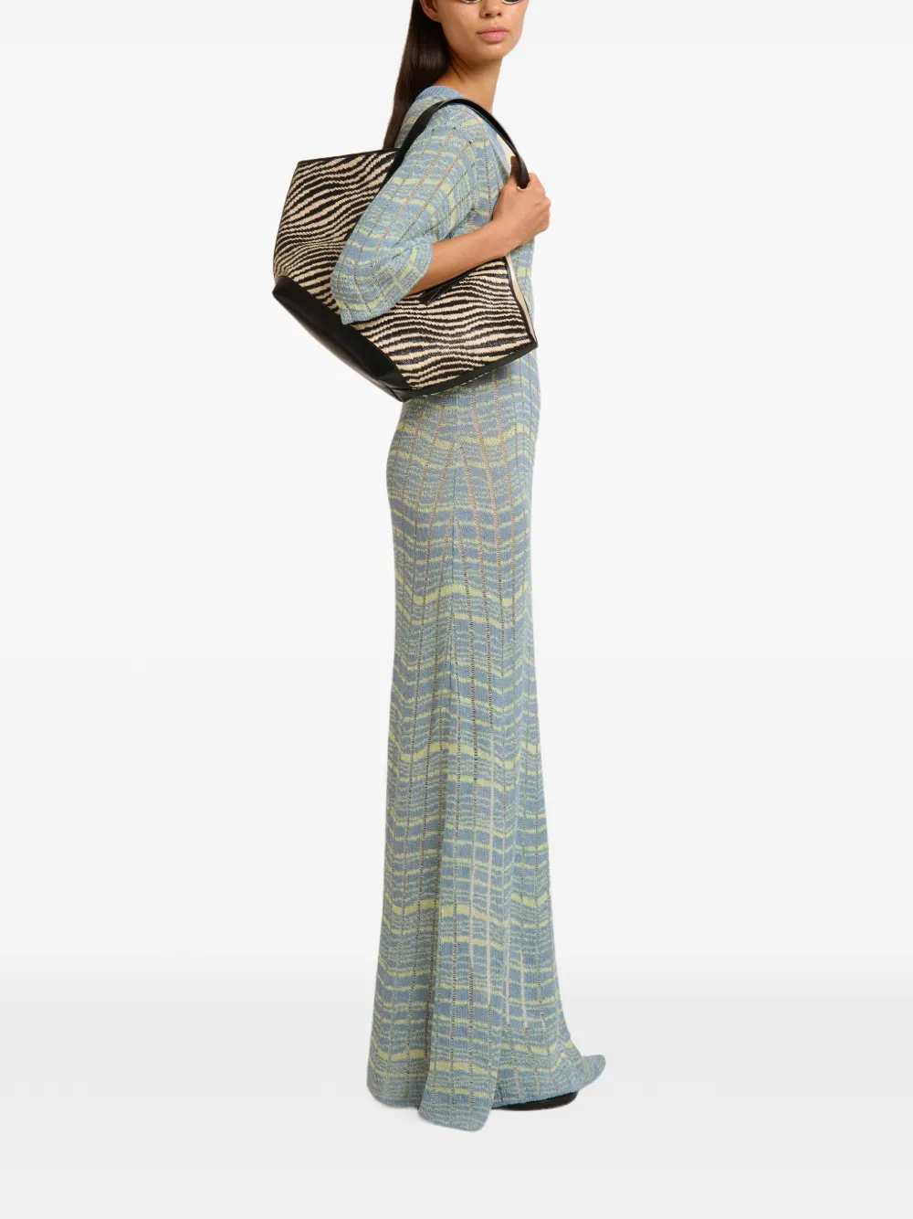 Marni Tweekleurige Waves schoudertas - Zwart