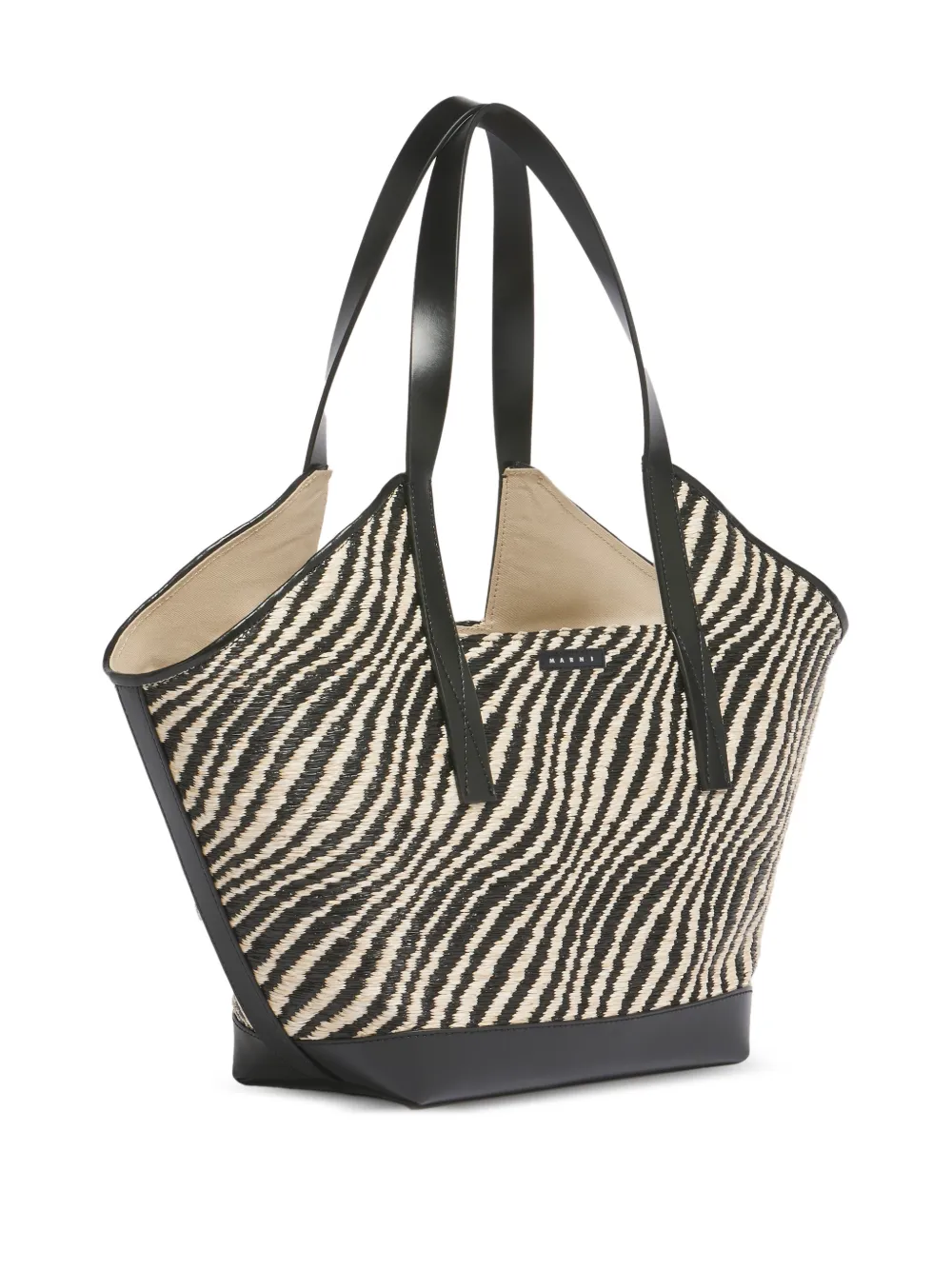 two-tone waves shoulder bag