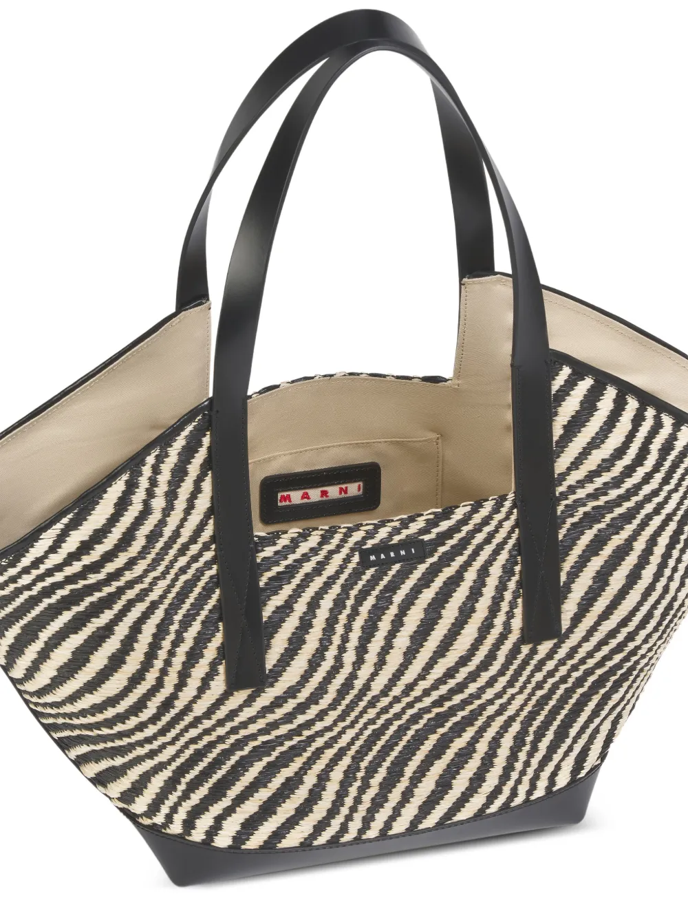 two-tone waves shoulder bag