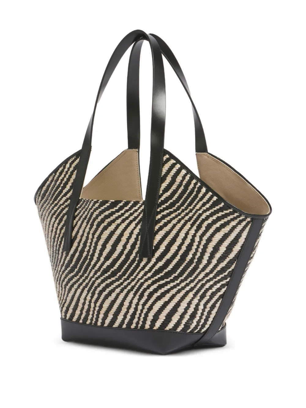 two-tone waves shoulder bag