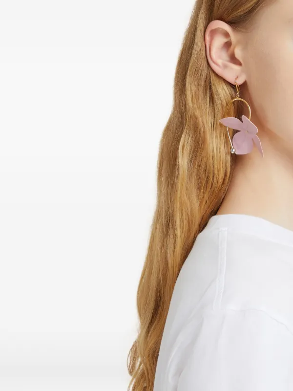 Marni フラワー ピアス | ゴールドトーン | FARFETCH JP