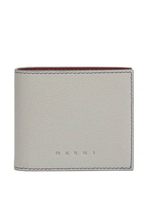 Marni pebbled-stitch leather wallet