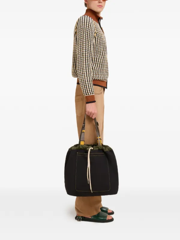 Marni ポケット トートバッグ | ブラック | FARFETCH JP