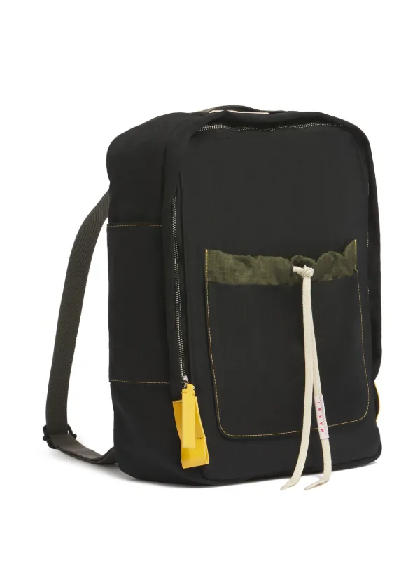 Marni リップストップ バックパック | ブラック | FARFETCH JP