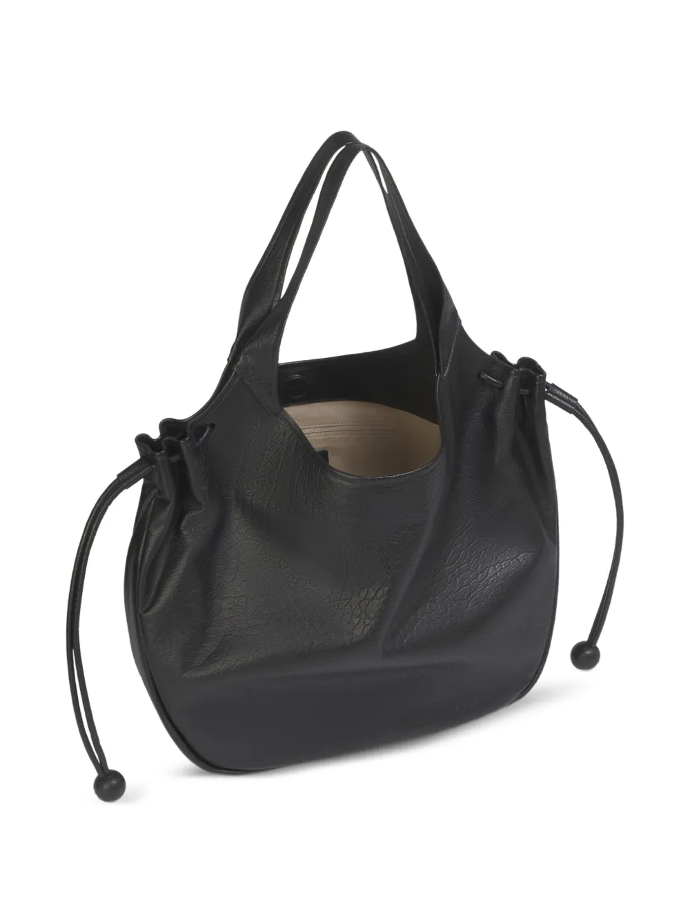 Marni Medium Trunkaroo leren shopper Zwart