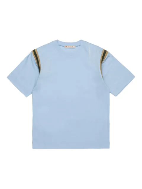 Marni Kids striped-shoulder T-shirt