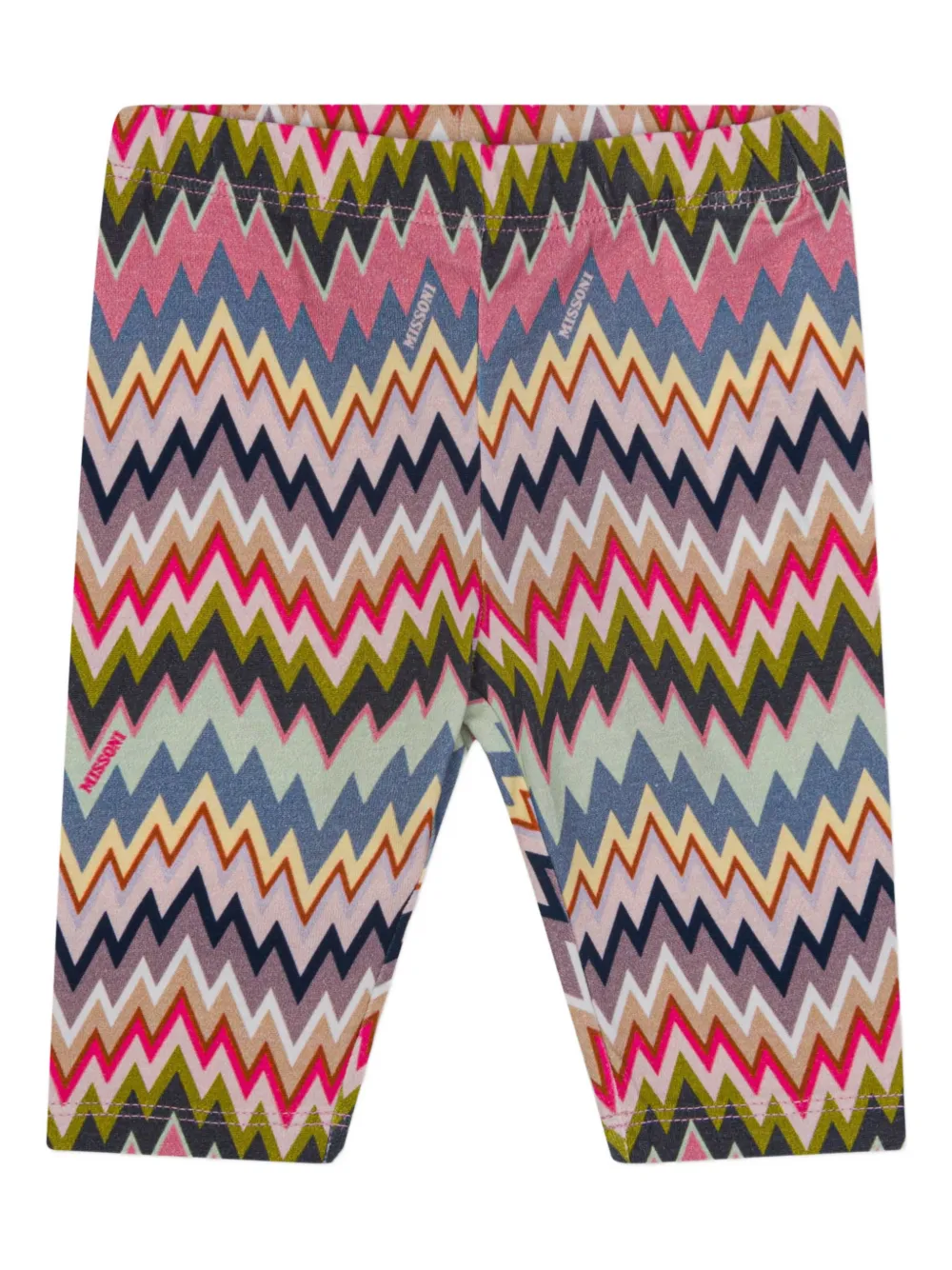 Missoni Kids zigzag leggings - Blu