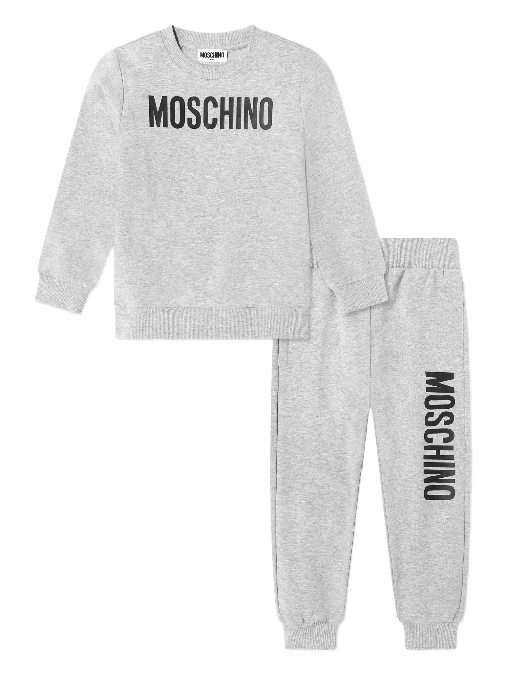 Moschino Kids logo-print tracksuit - Grigio