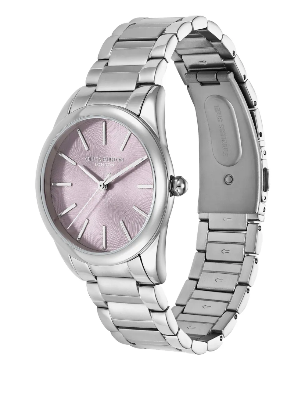 Olivia burton Glowful round-face watch - Roze