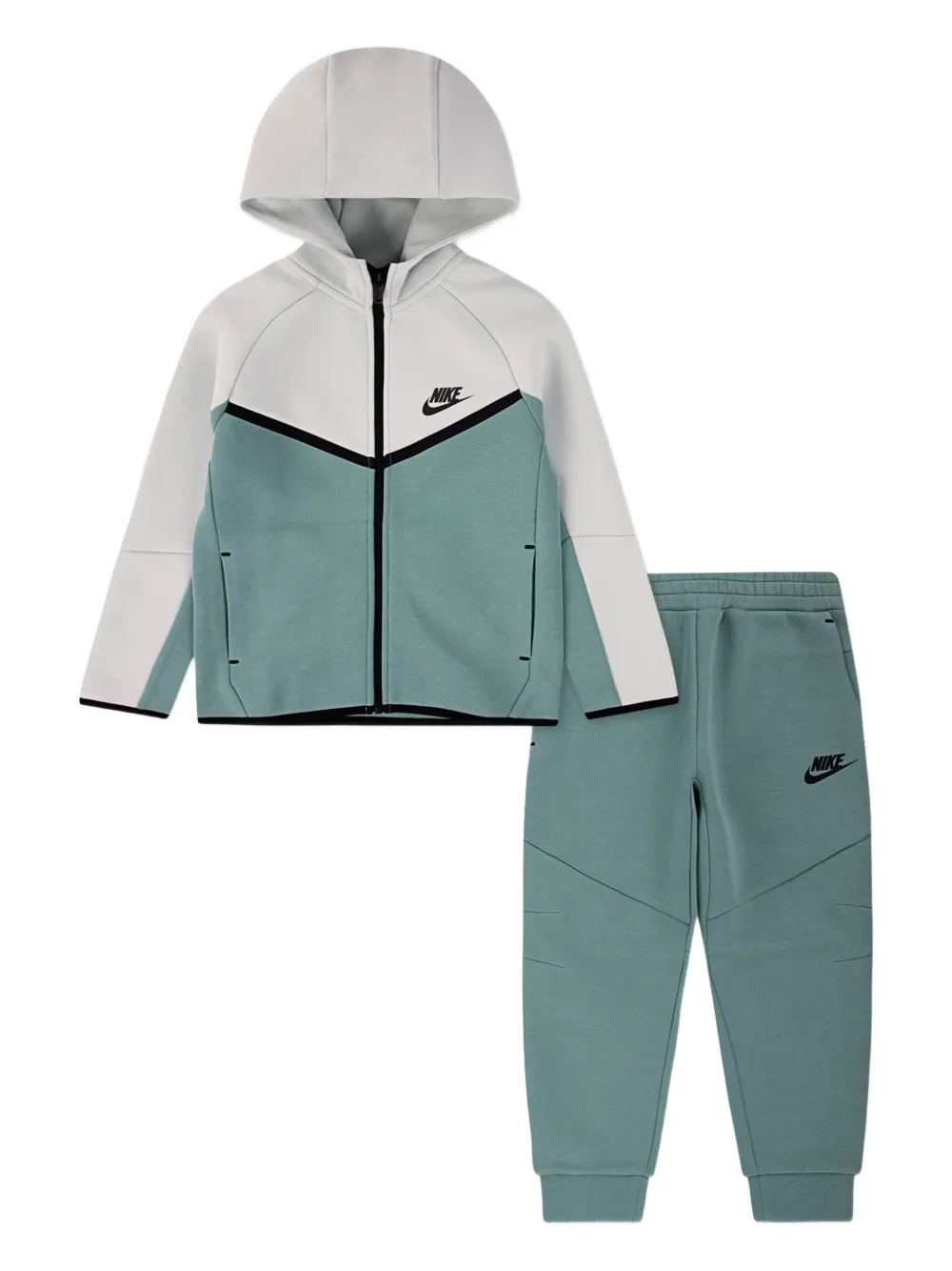 Nike Kids logo-embroidered tracksuit - Verde