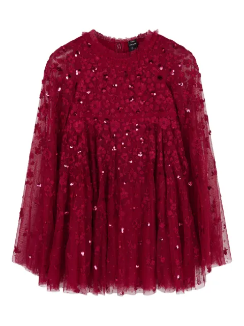 NEEDLE & THREAD KIDS Heart Lattice dress