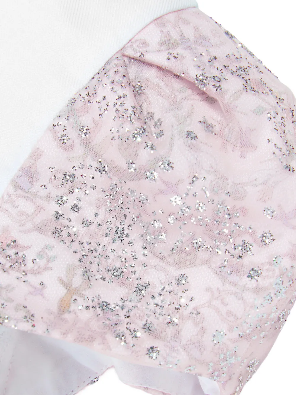 Atelier Choux T-shirt verfraaid met glitters Wit