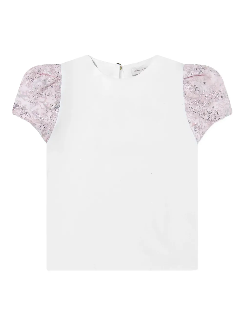 Atelier Choux glitter-embellishment T-shirt - Bianco