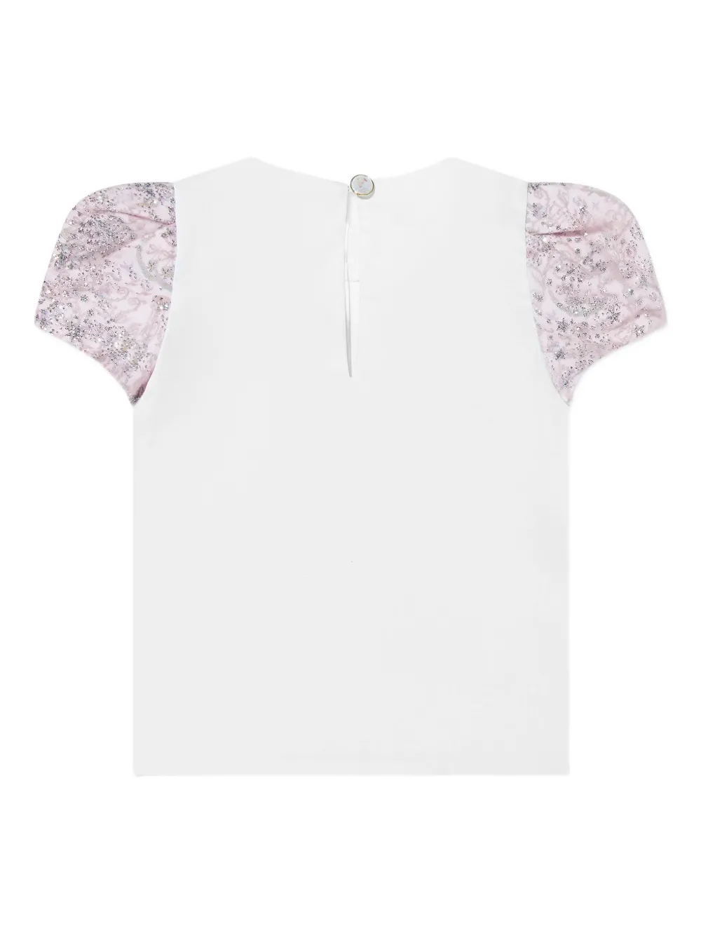 Atelier Choux T-shirt verfraaid met glitters Wit