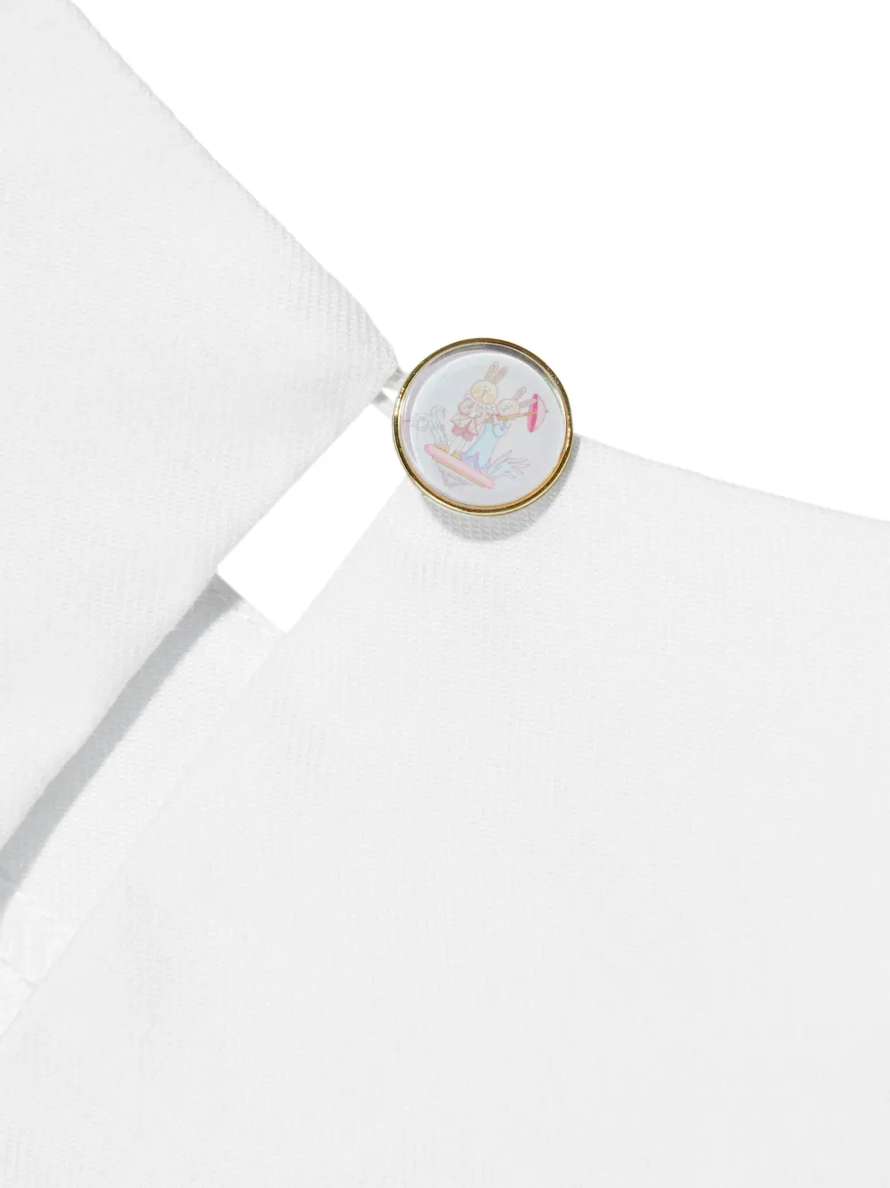 Atelier Choux T-shirt verfraaid met glitters Wit
