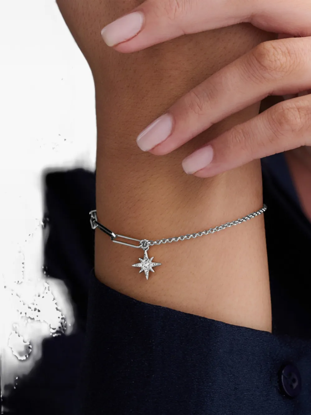 Olivia burton Celestial North Star mismatch bracelet - Zilver