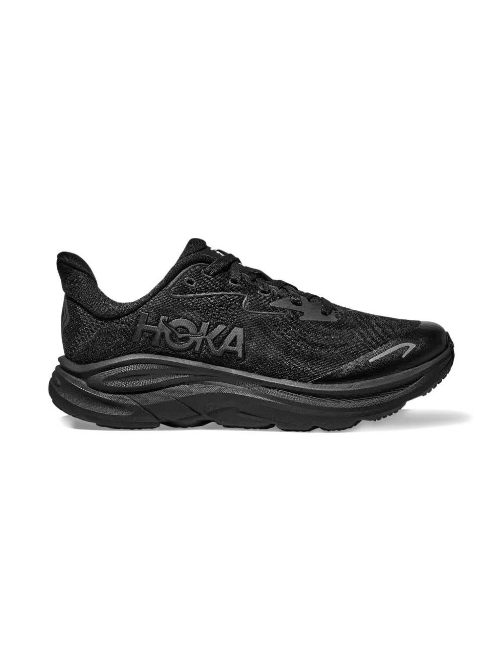 HOKA KIDS Bondi logo-embellishment sneakers - Zwart
