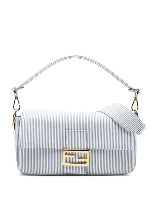Fendi Pre-Owned sac à main Baguette en jersey à rayures (2010-2025)