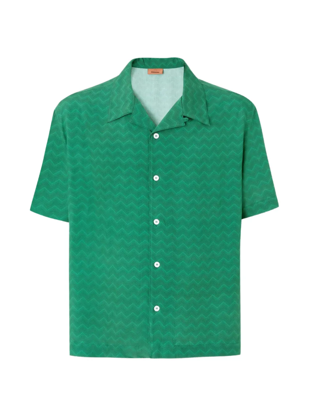 Missoni zigzag-patterm shirt - Green