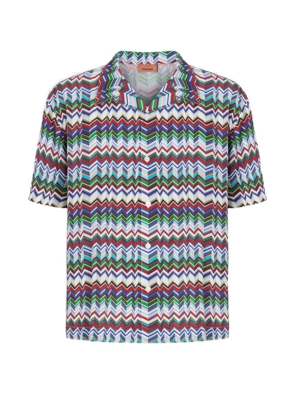 Missoni Button-down overhemd met zigzagpatroon Wit