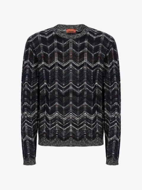Missoni chevron-pattern crew-neck sweater