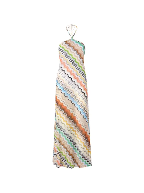 Missoni patterned halterneck maxi dress 