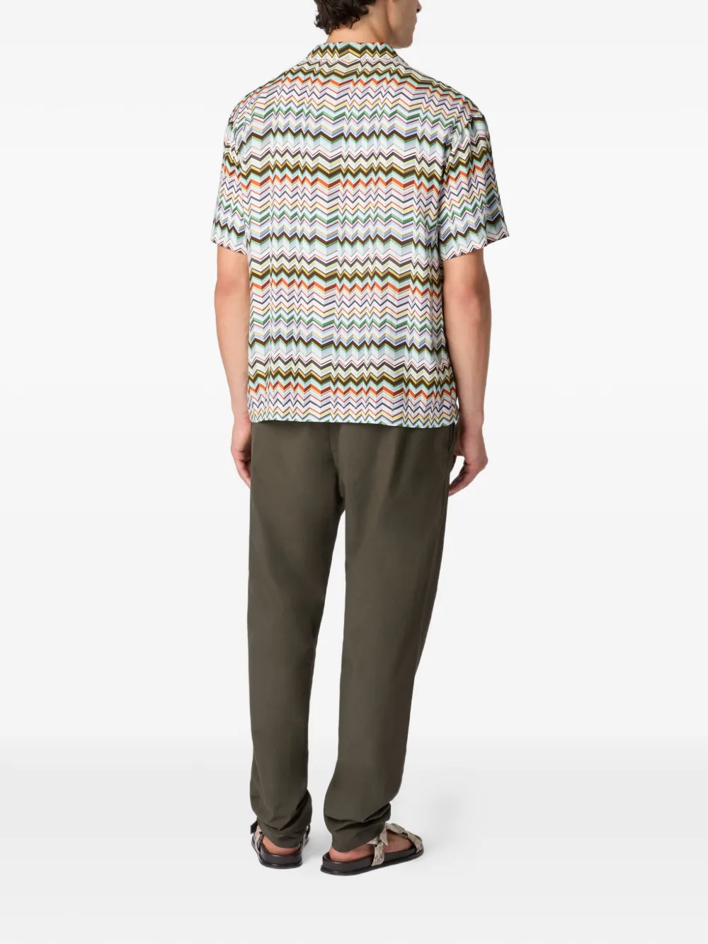 zigzag short-sleeve shirt