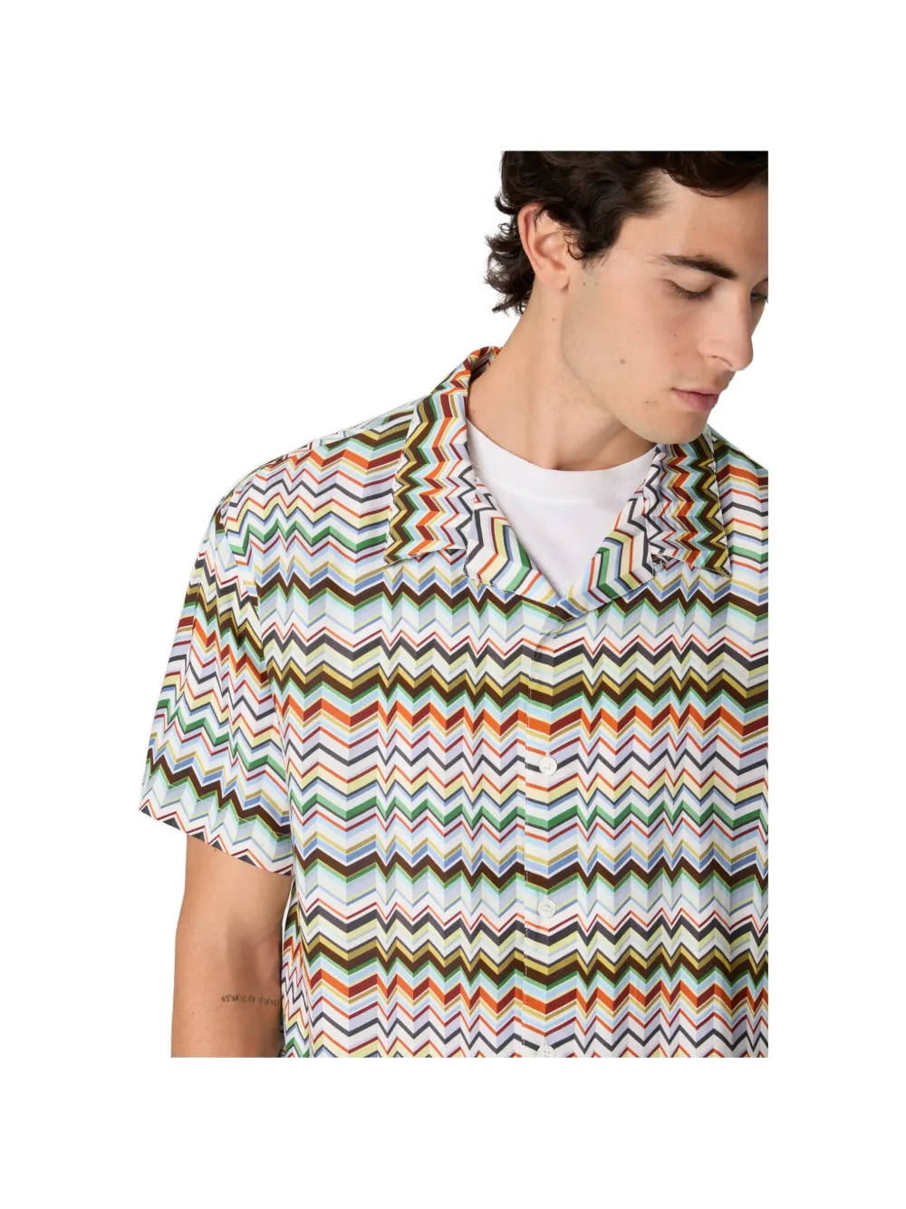 Missoni Overhemd met zigzag patroon Wit