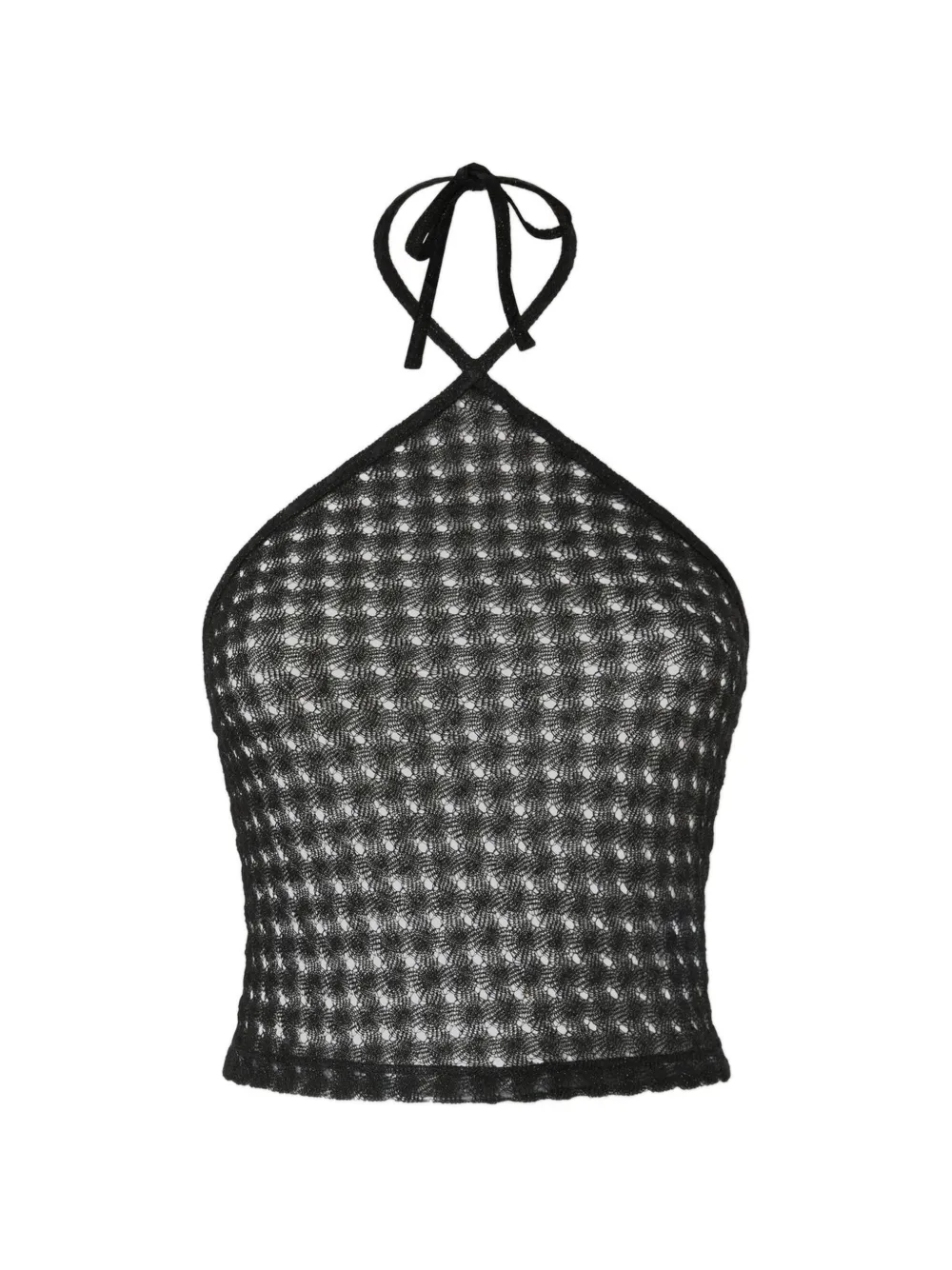 Missoni halterneck lace top - Nero