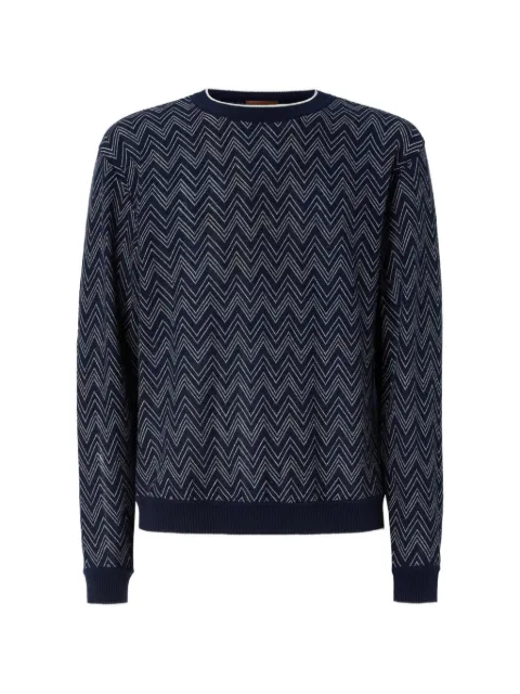 Missoni pull en cachemire à motif zig-zag