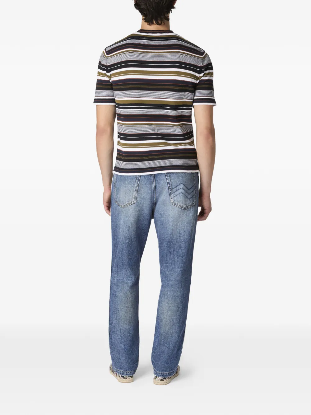  Missoni Striped-pattern T-shirt - Grey 