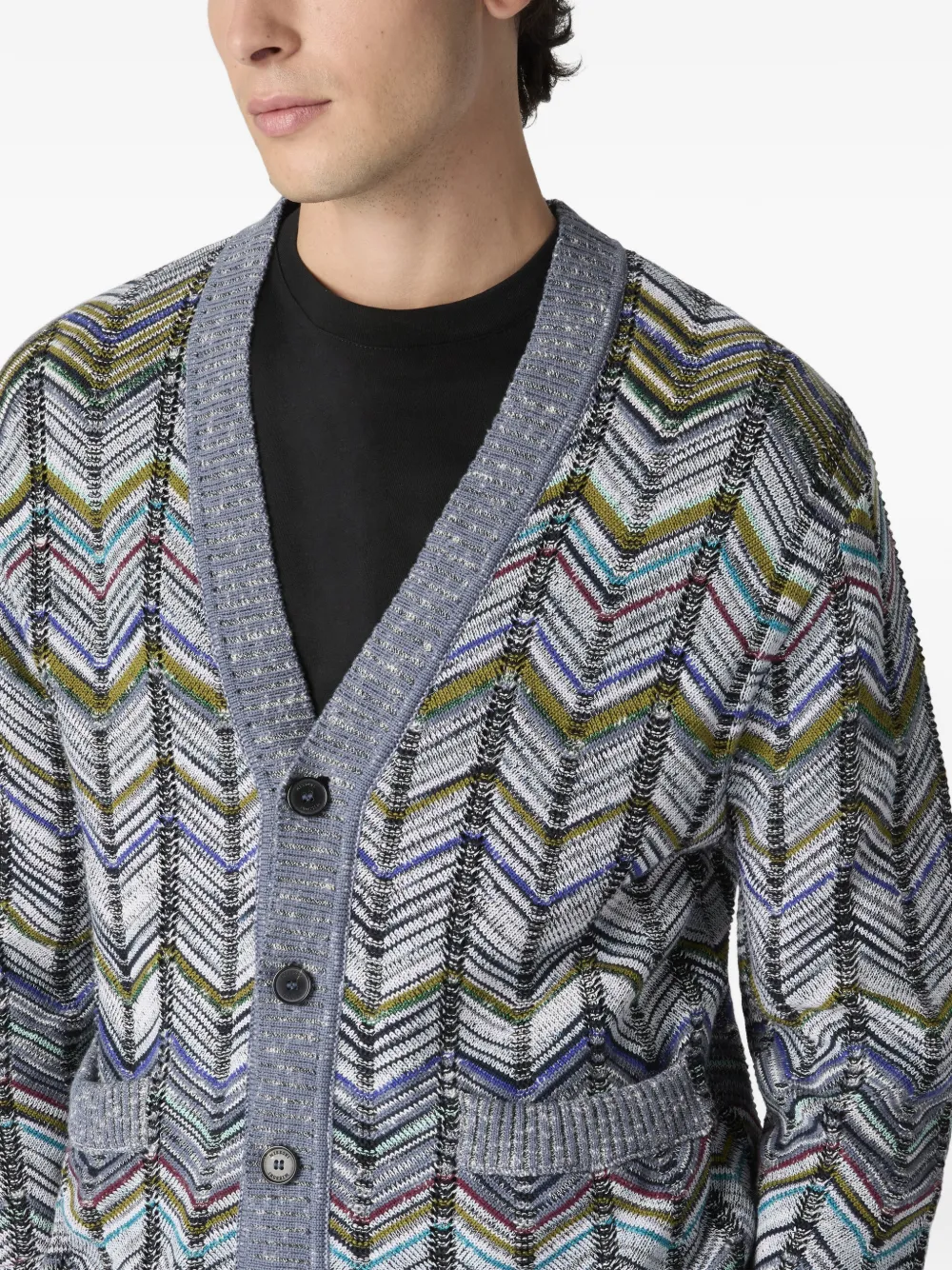 Missoni Vest met chevron patroon Grijs