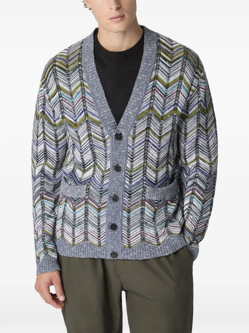 Missoni Vest met chevron patroon Grijs