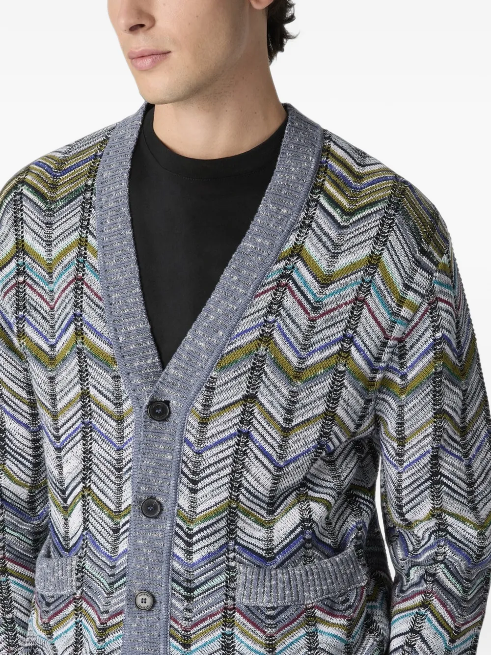 Missoni Vest met chevron patroon Grijs