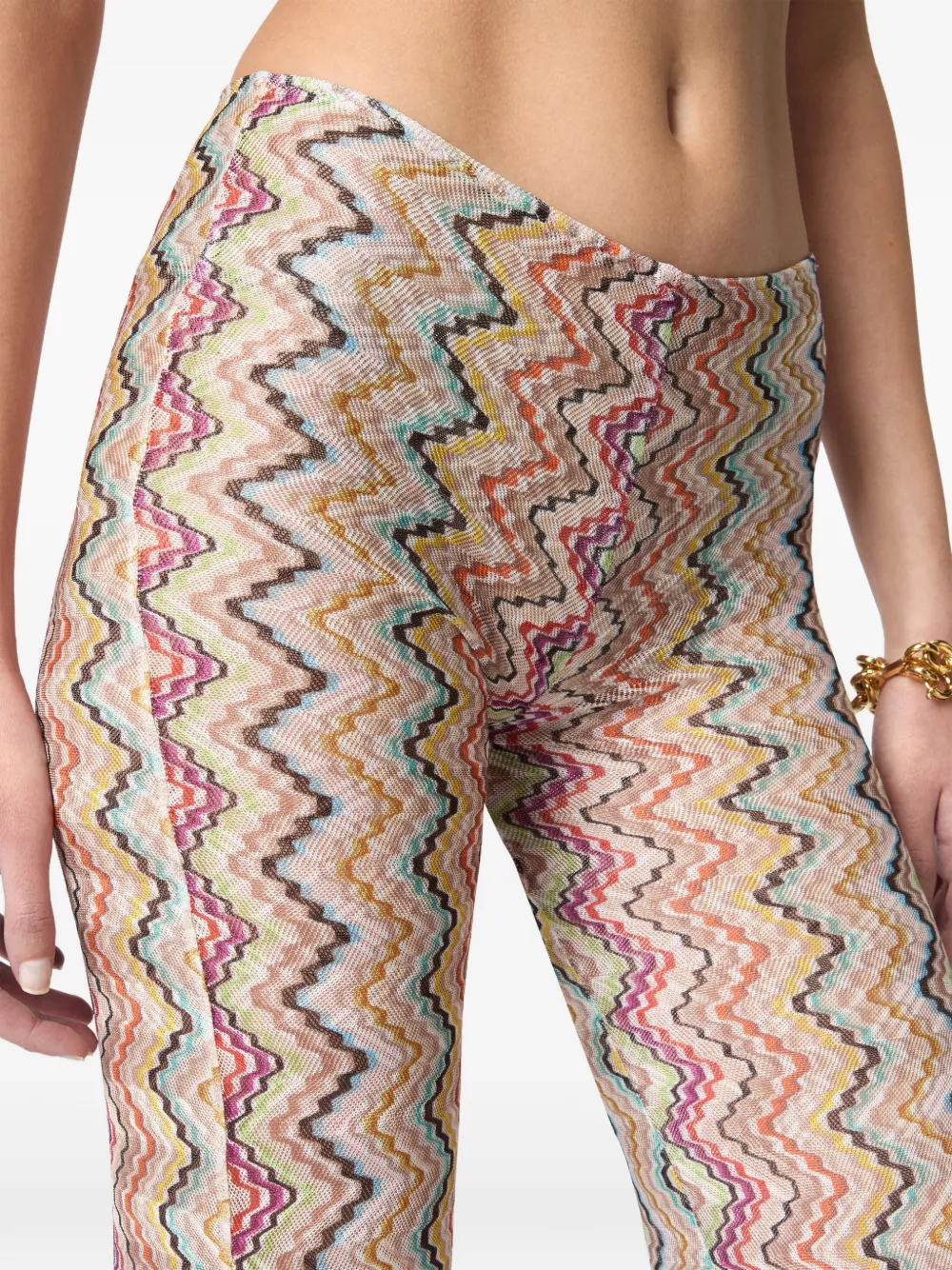 Missoni Broek met zigzag-patroon Beige