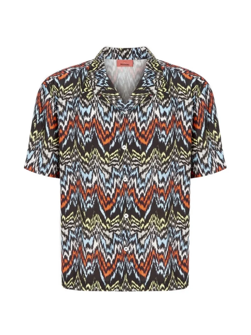 Missoni Overhemd met korte mouwen en patroon Zwart