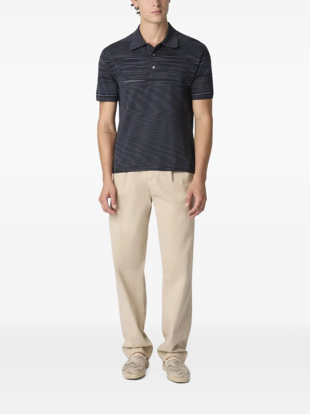 Missoni Gestreept poloshirt Blauw