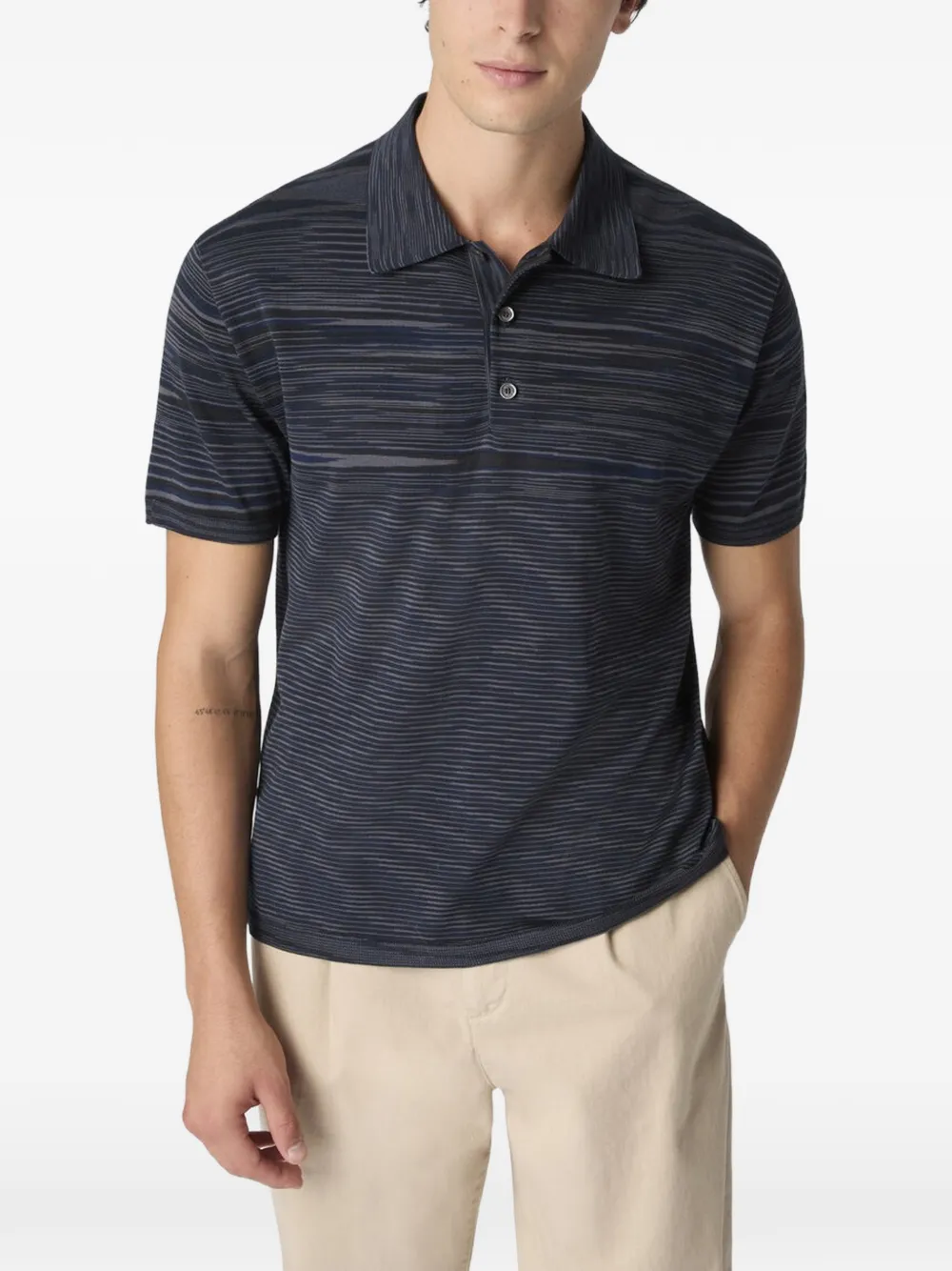 Missoni Gestreept poloshirt Blauw