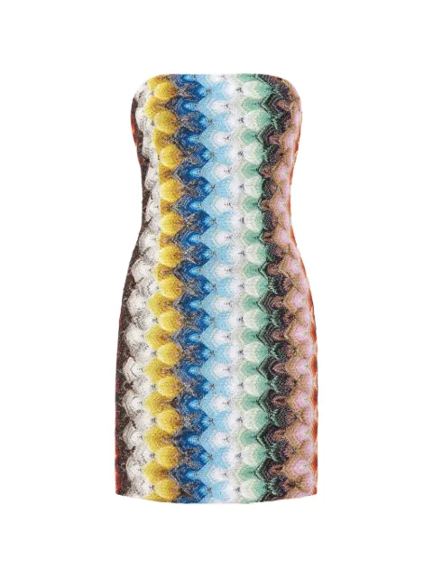 Missoni zigzag strapless mini dress