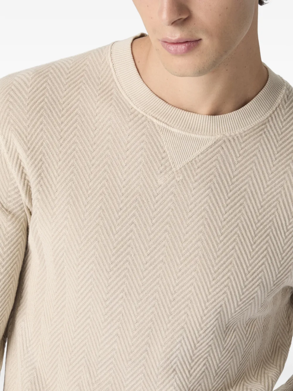 Missoni Trui met visgraat patroon Beige