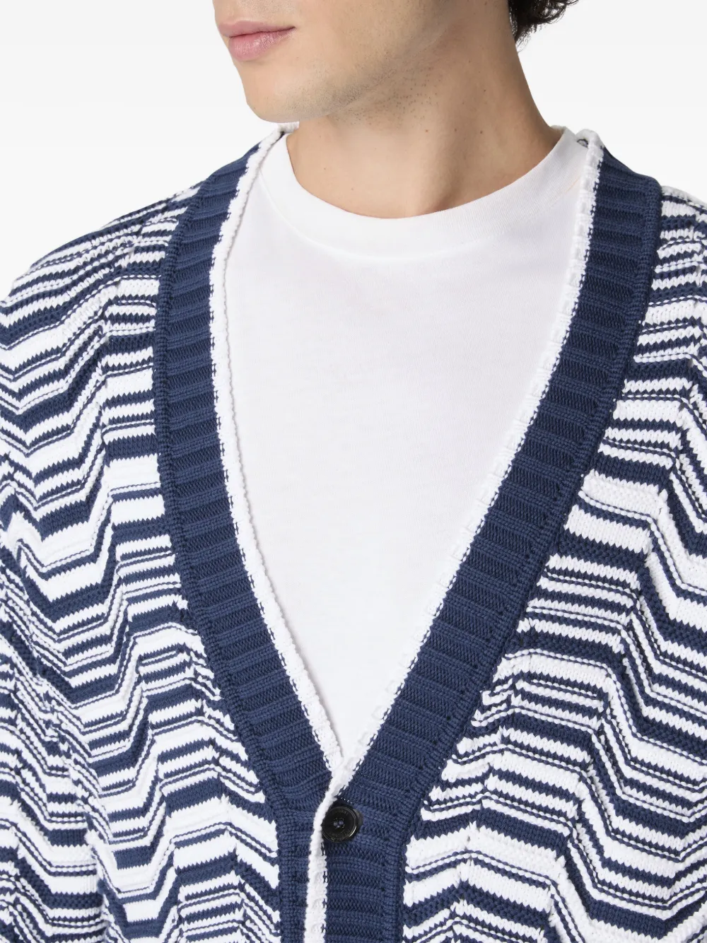 Missoni Gestreept vest met V-hals Blauw