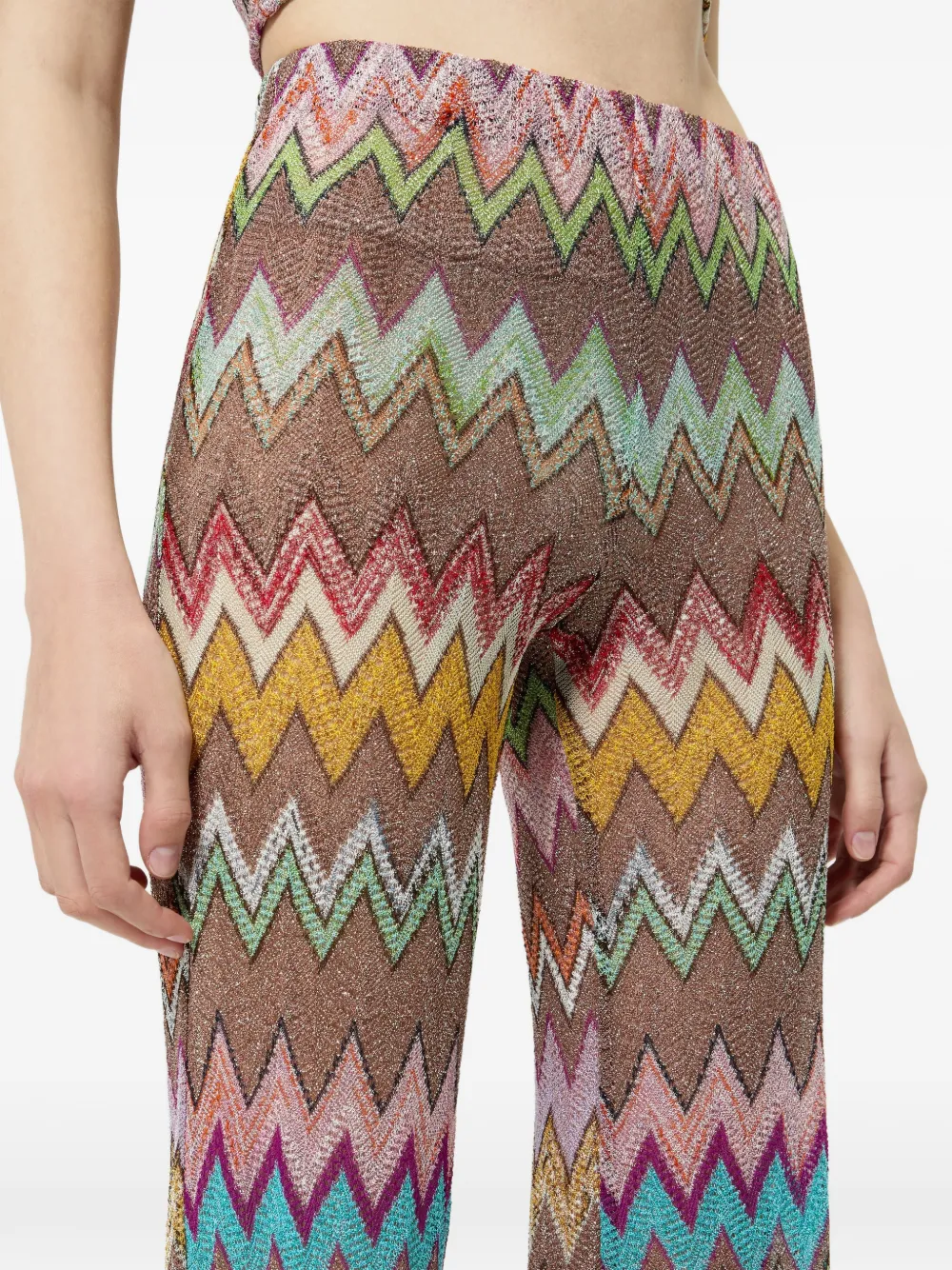 Missoni Broek met zigzag-patroon Zwart
