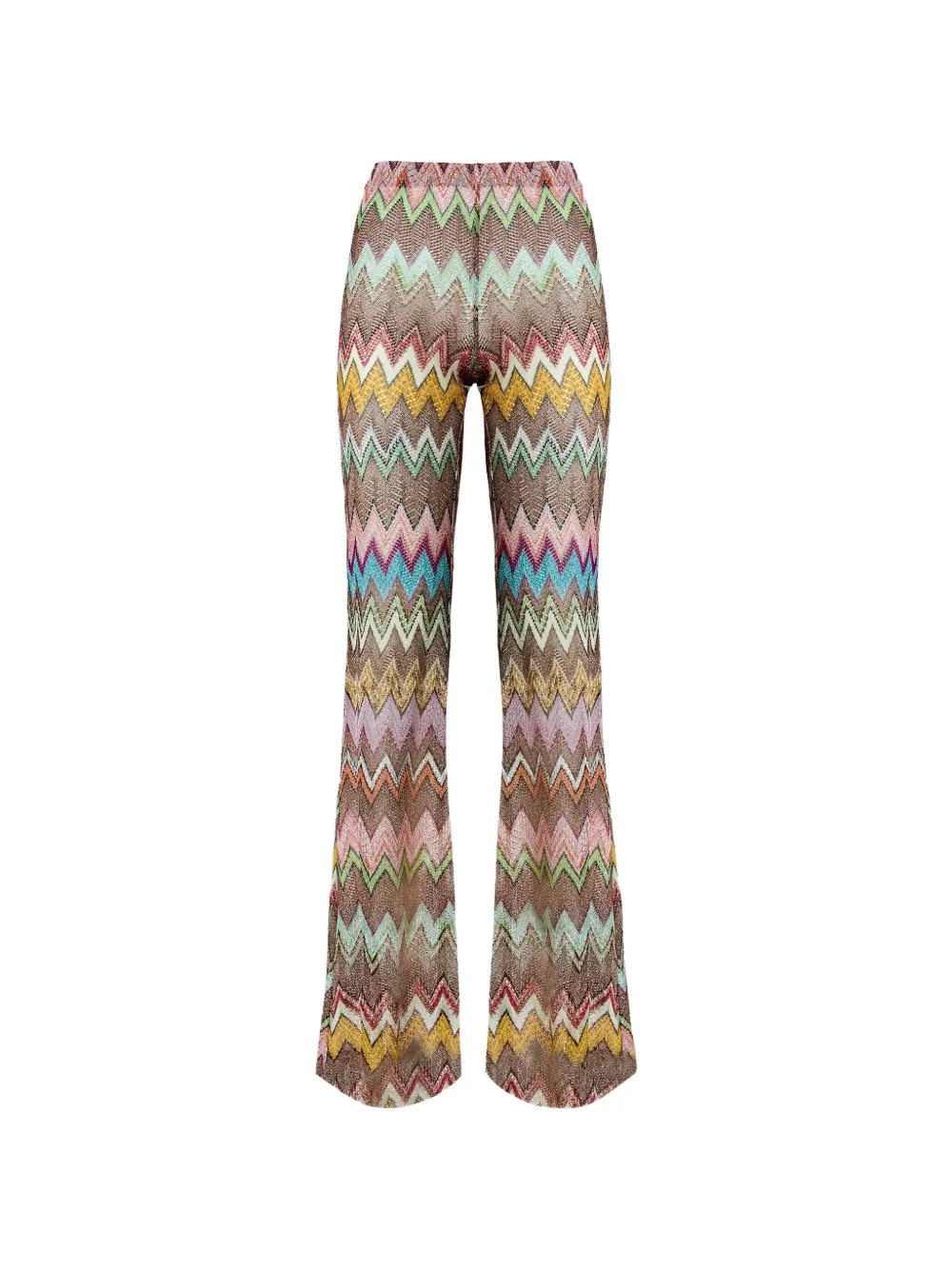 Missoni zigzag beach cover-up trousers - Marrone
