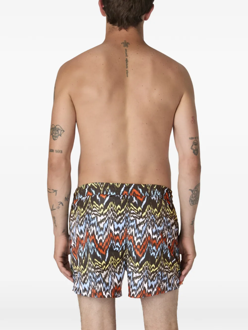 Missoni Shorts met zigzag-patroon Zwart