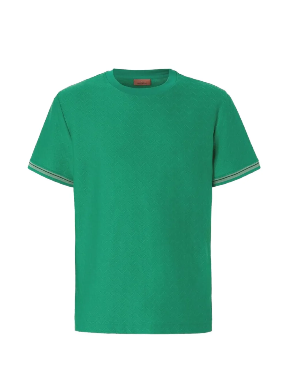 Missoni T-shirt met zigzag-patroon Groen