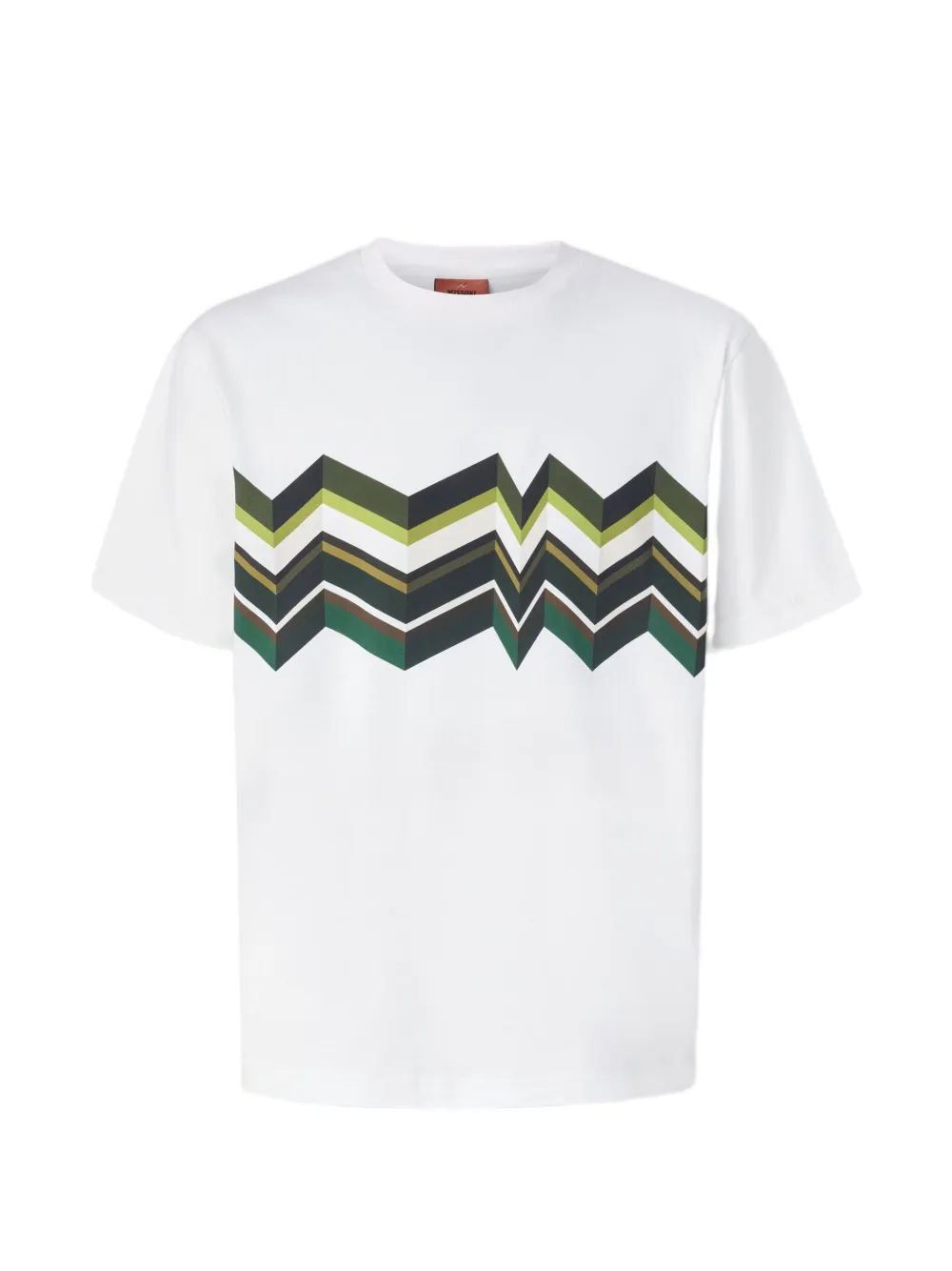 Missoni zigzag-print-detail T-shirt - Bianco