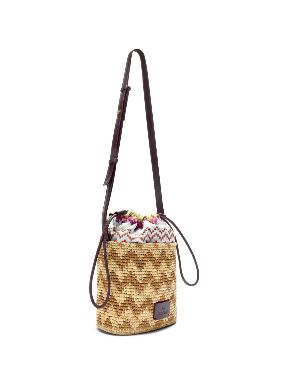Missoni Bucket-tas met zigzag patroon Beige